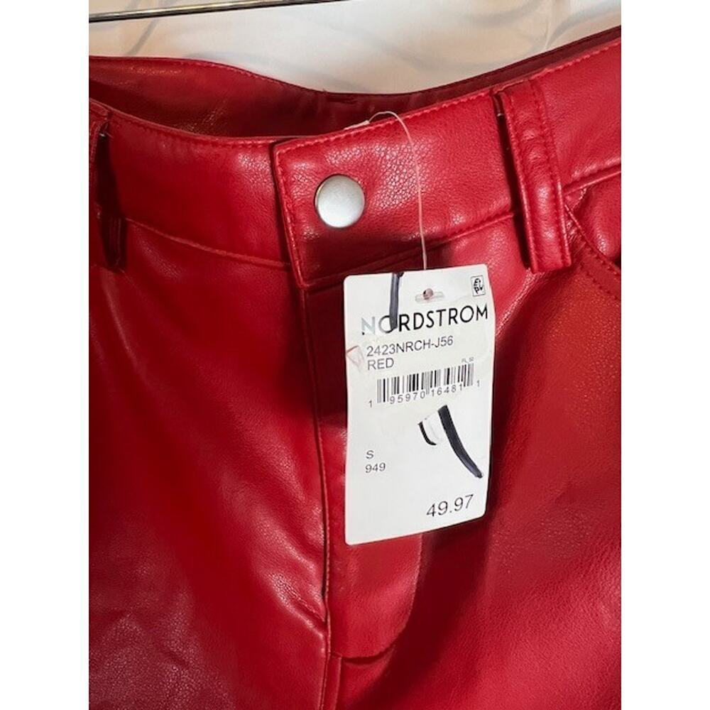 WAYF Small Faux Leather Pants NWT - Picture 5 of 9